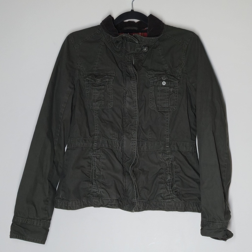 Abercrombie & Fitch Lined Military Field Jacket Size Large Utility M-65